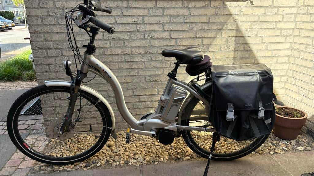 Flyer dames E-bike - Comfortabele elektrische fiets, Fietsen en Brommers, Fietsaccessoires | Fietsaccu's, Ophalen, Gebruikt