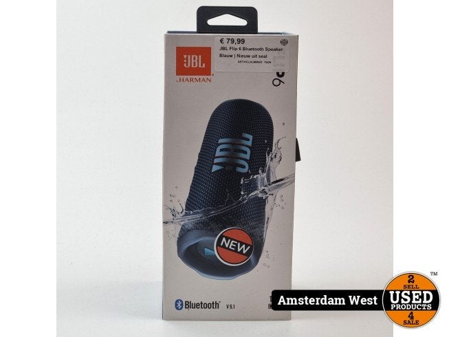 JBL Flip 6 Bluetooth Speaker Blauw | Nieuw uit seal