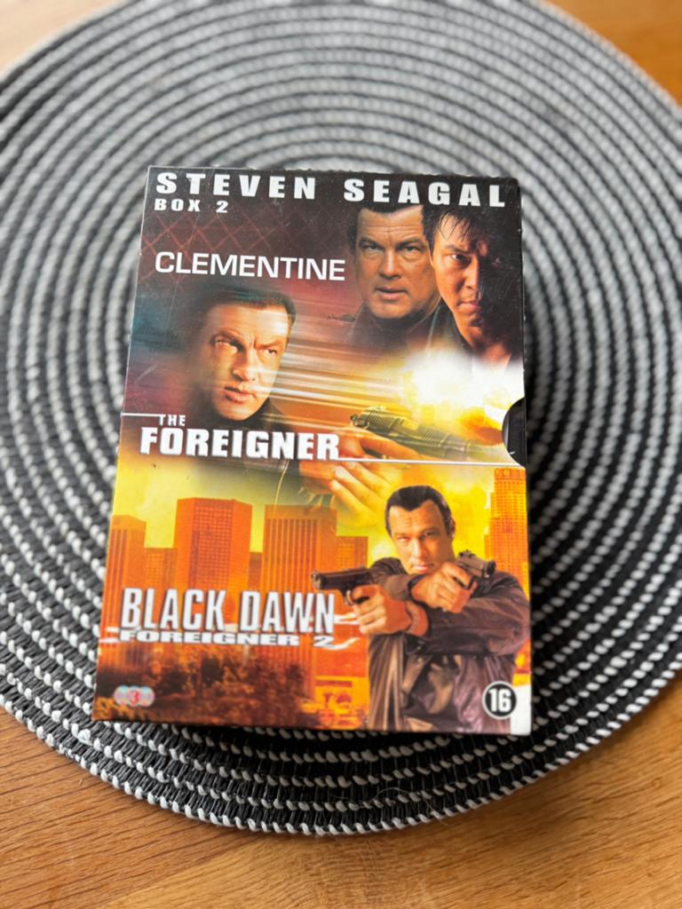 Steven Seagal Box 2: Clementine, The Foreigner, Black Dawn, Cd's en Dvd's, Gebruikt, Vanaf 16 jaar, Boxset, Actiethriller