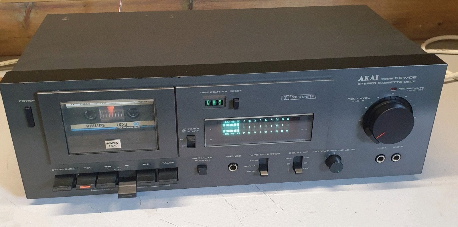Akai cs-m02 cassettedeck in mooie staat, Ophalen of Verzenden