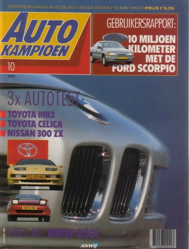Autokampioen 10 1990 : BMW 850i - Nissan 300ZX - Toyota MR2, Ophalen of Verzenden, Gelezen, Algemeen