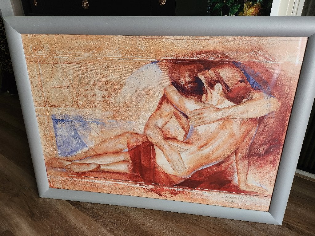 Mooi schilderij, Ophalen, Zo goed als nieuw, Schilderij, 100 tot 125 cm
