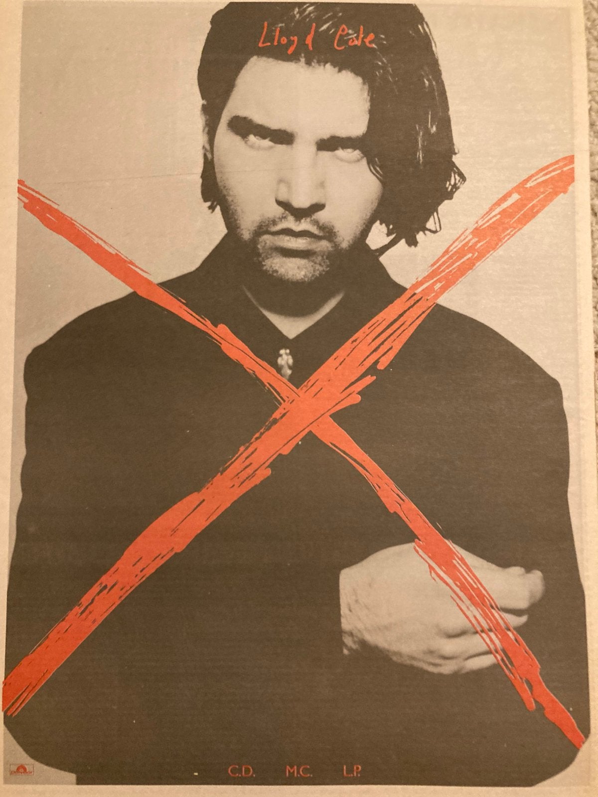 LLOYD COLE release A3 advertentie, Ophalen of Verzenden, Gebruikt