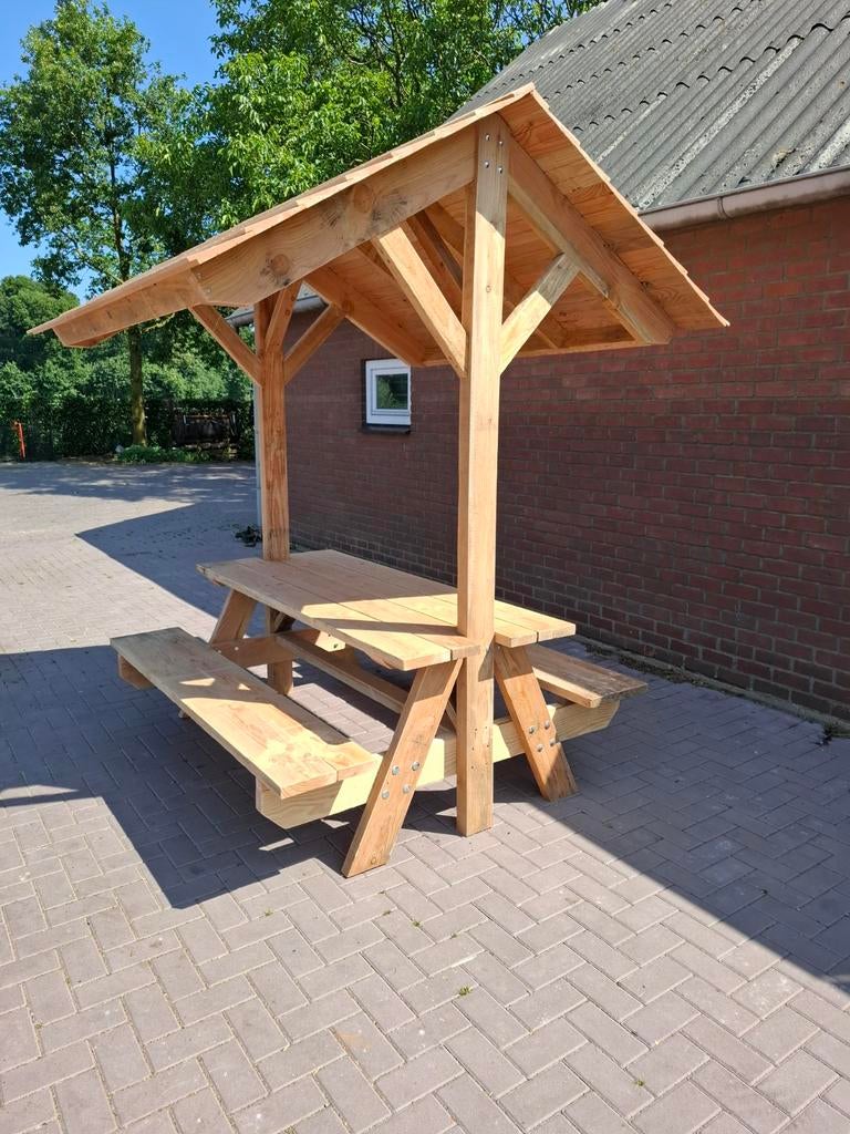 Nieuw en degelijk gemaakte picknicktafels, Ophalen, Nieuw, Rechthoekig, Hout