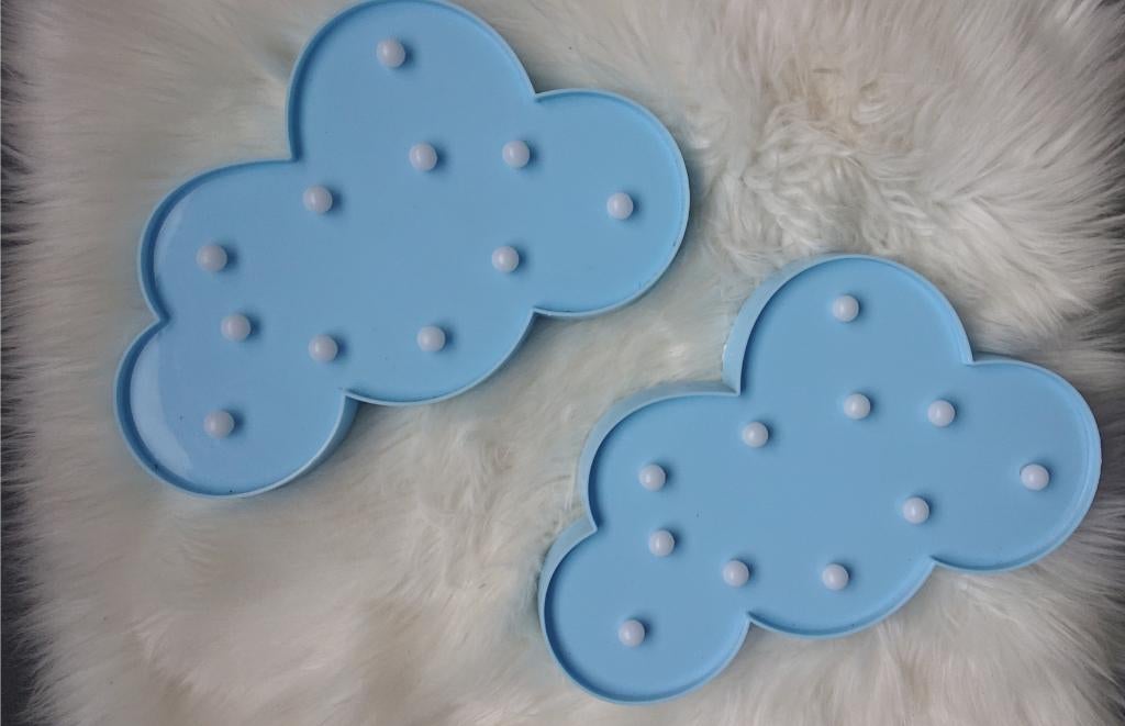 Wolken lampen 2 stuks, Kinderen en Baby's, Kinderkamer | Inrichting en Decoratie, Ophalen of Verzenden, Gebruikt, Lamp