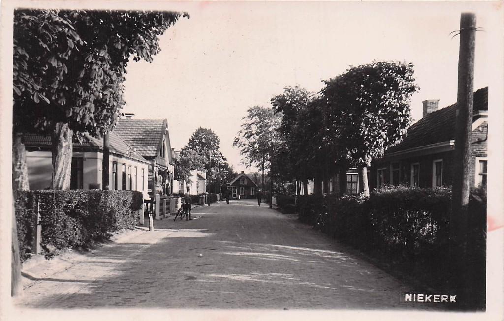 Niekerk FOTOKAART - Dorpsgezicht (gel. rond 1935), Ophalen of Verzenden, 1920 tot 1940, Gelopen, Groningen