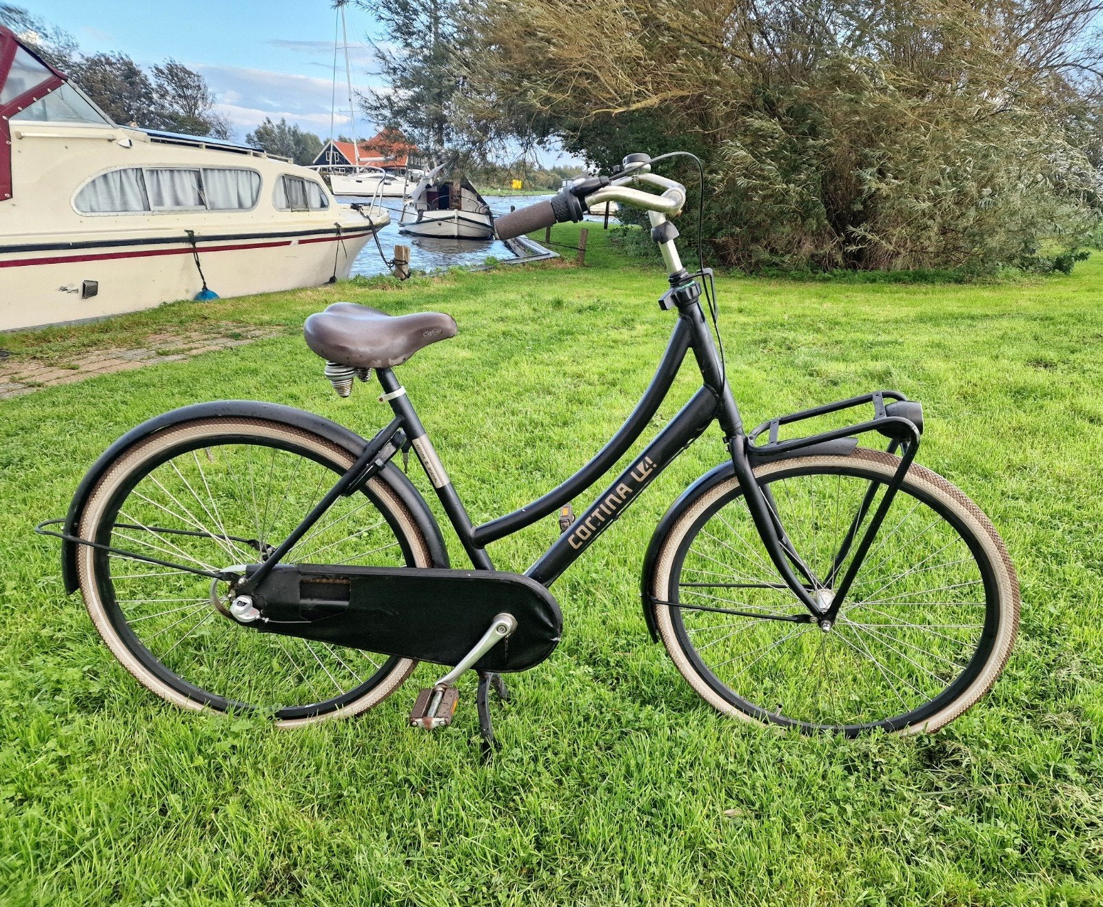 Dames 28 inch Cortina u4 transporter oma fiets vintage, Ophalen, Terugtraprem, Gebruikt, Cortina U4 transportfiets