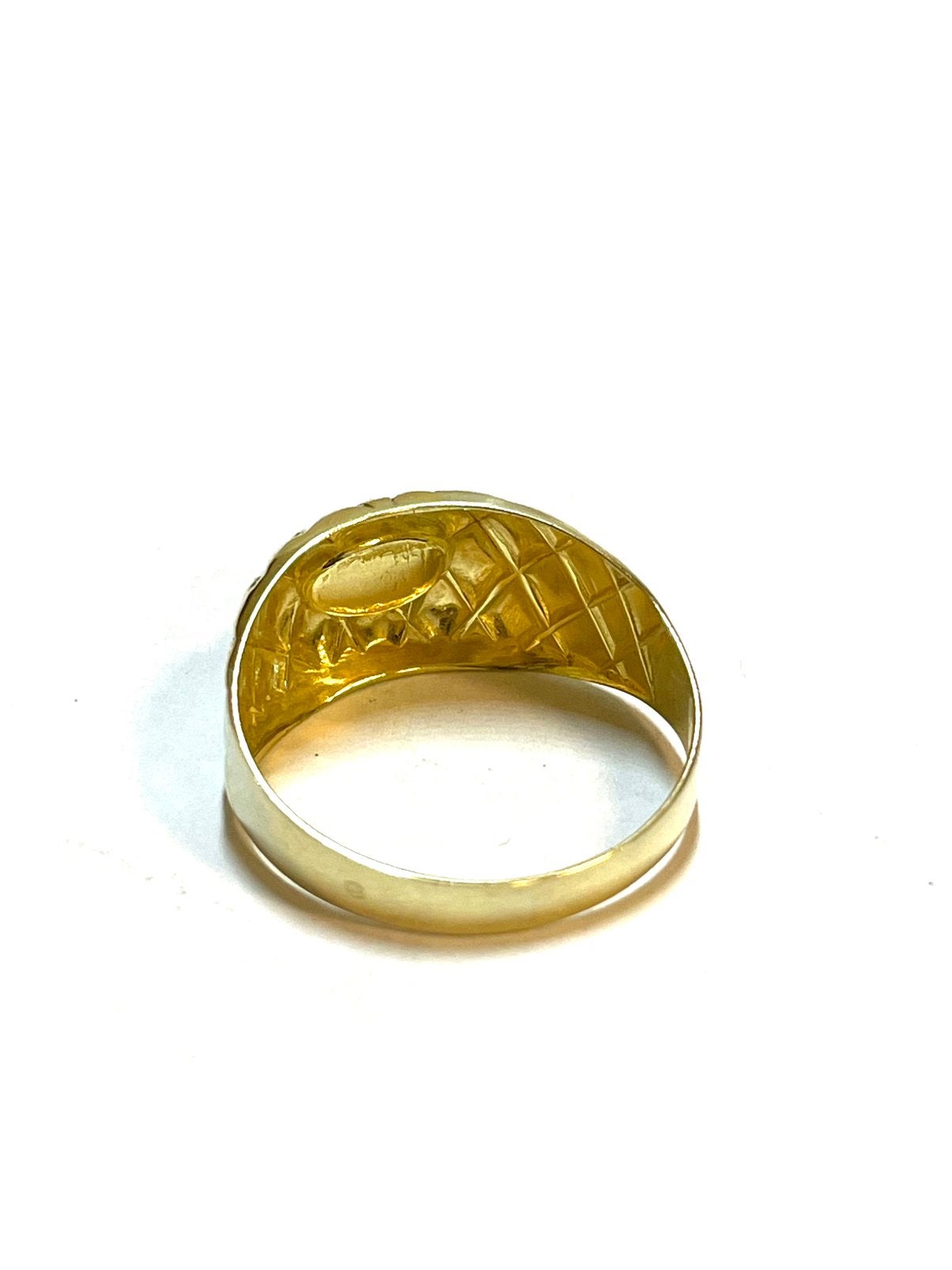 14k gouden ring met een onyx, -, -, Ophalen of Verzenden, Zo goed als nieuw