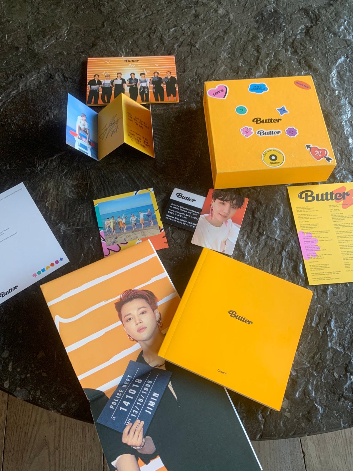 K-pop bts Butter compleet   cream version, Ophalen of Verzenden, Zo goed als nieuw, K-pop