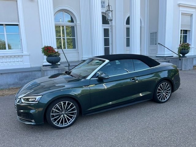 Audi A5 Cabriolet 2.0 Ltr. Donkergroen bwj.2019 44.000km, Auto's, Audi, Euro 5, Zwart, 4 stoelen, Particulier