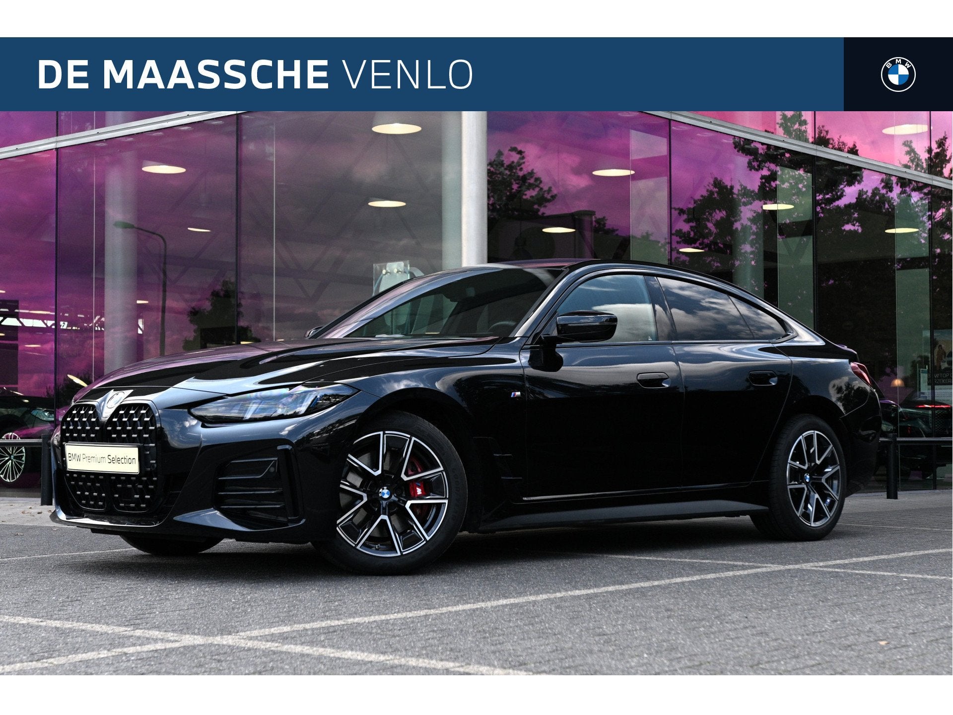 BMW 4 Serie Gran Coupé 420i M Sport Automaat / Comfort Acce, Met garantie (alle), Zwart, Bedrijf, 4-Serie Gran Coupé