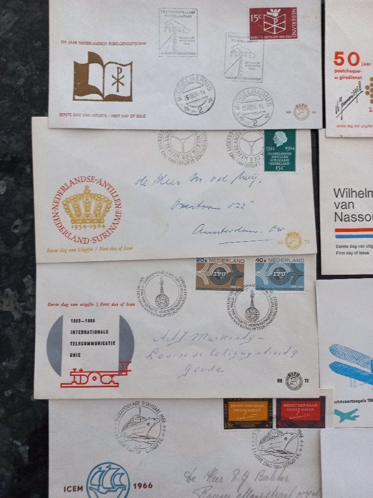 Eerste dag enveloppe 66 t/m 99, Ophalen of Verzenden, Beschreven, Nederland