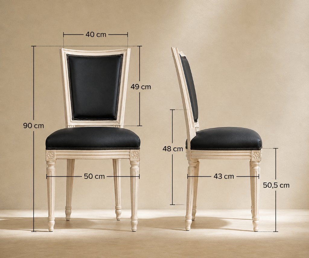Set van 4 vintage Louis XVI stoelen – opnieuw te bekleden, Antiek en Kunst, Antiek | Meubels | Stoelen en Banken, Ophalen