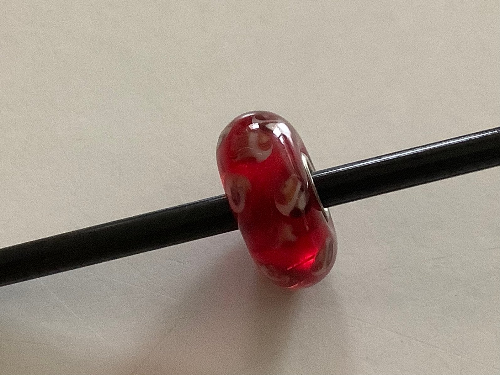 Trolbeads Dolce, uit de designer set, retired., Ophalen of Verzenden, Zo goed als nieuw, Zilver, Trollbeads