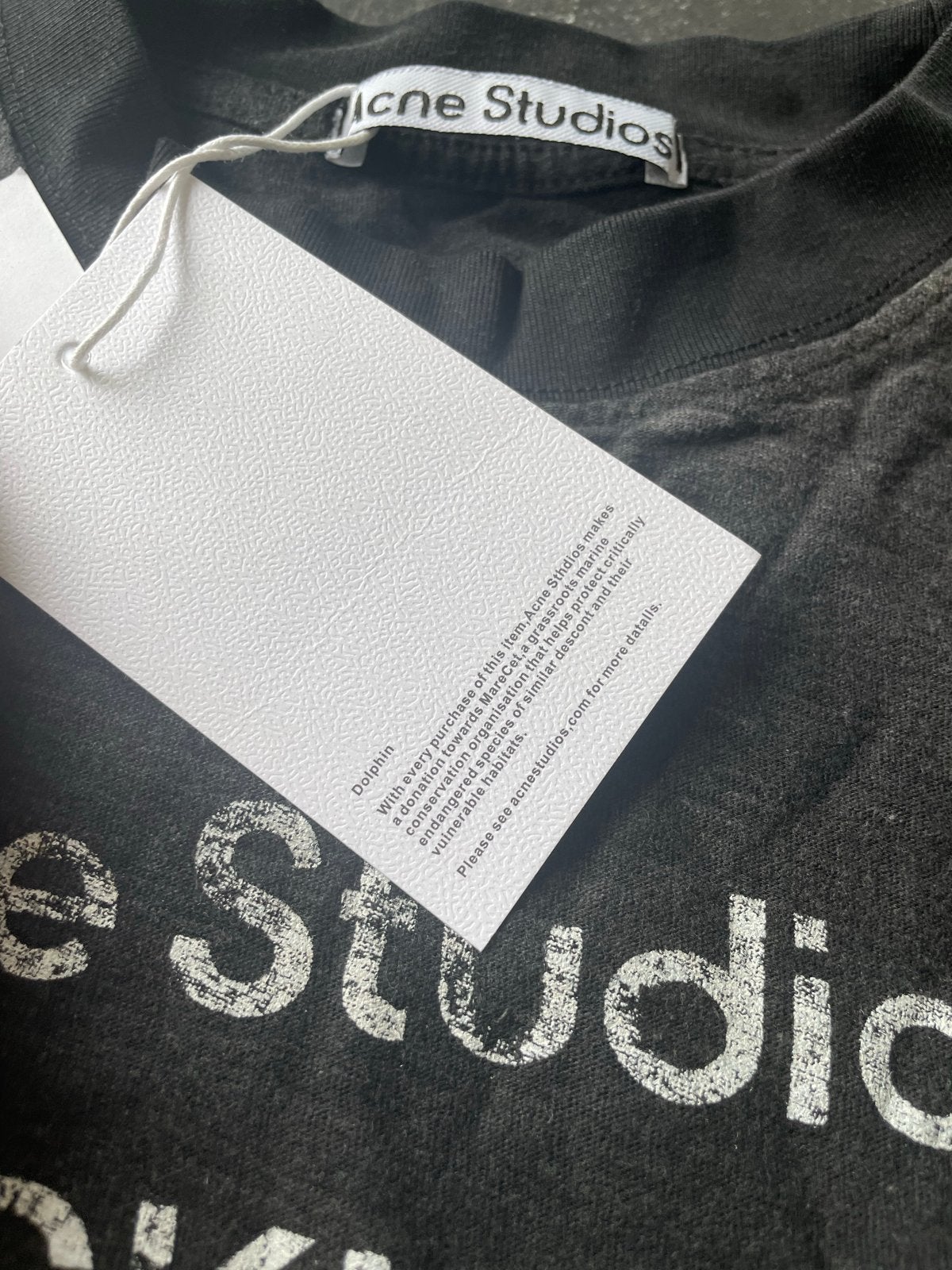 Acne Studios Stockholm 1996 Longsleeve Zwart Maat M, Ophalen of Verzenden, Nieuw, Zwart
