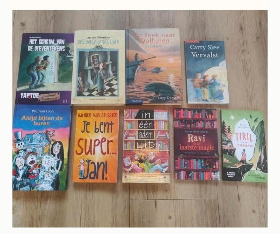 9 kinderboeken: Ravi, Tiril, Carry Slee, Superjan, Paul, Ophalen of Verzenden