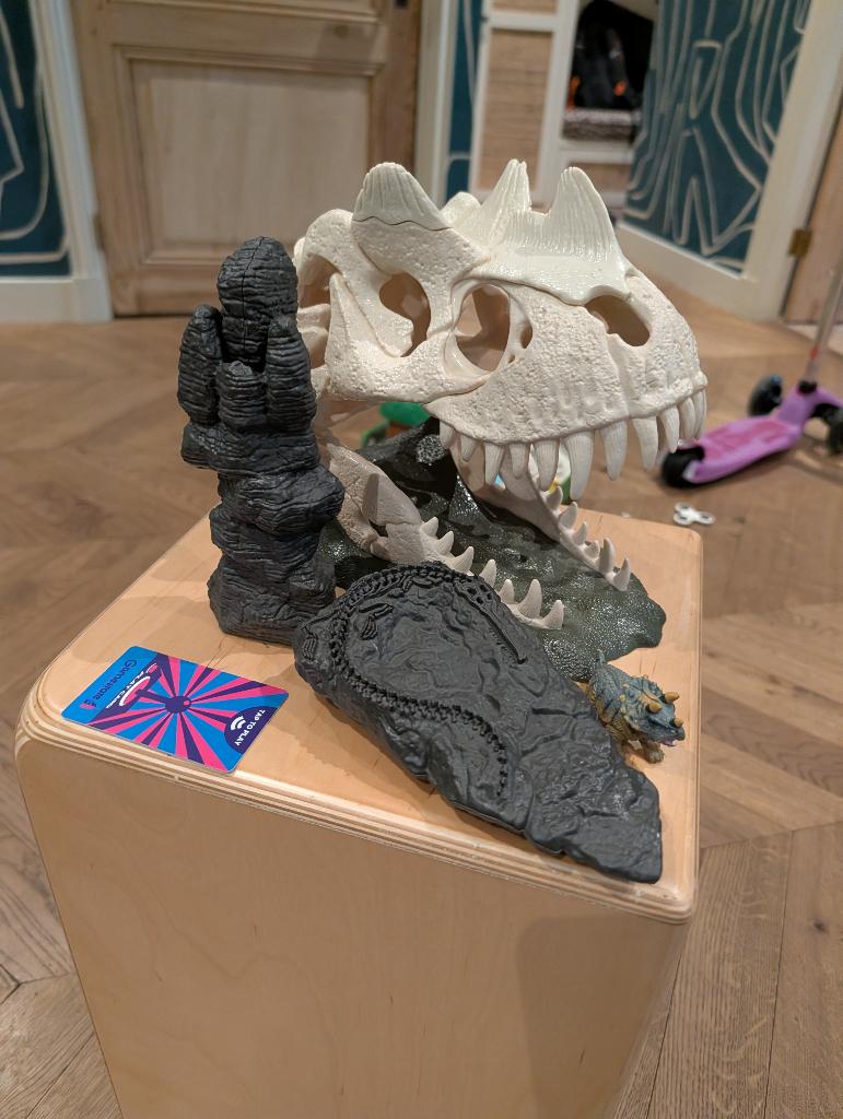 Schleich dino schedel grotset, Ophalen of Verzenden, Gebruikt, Overig speelgoed