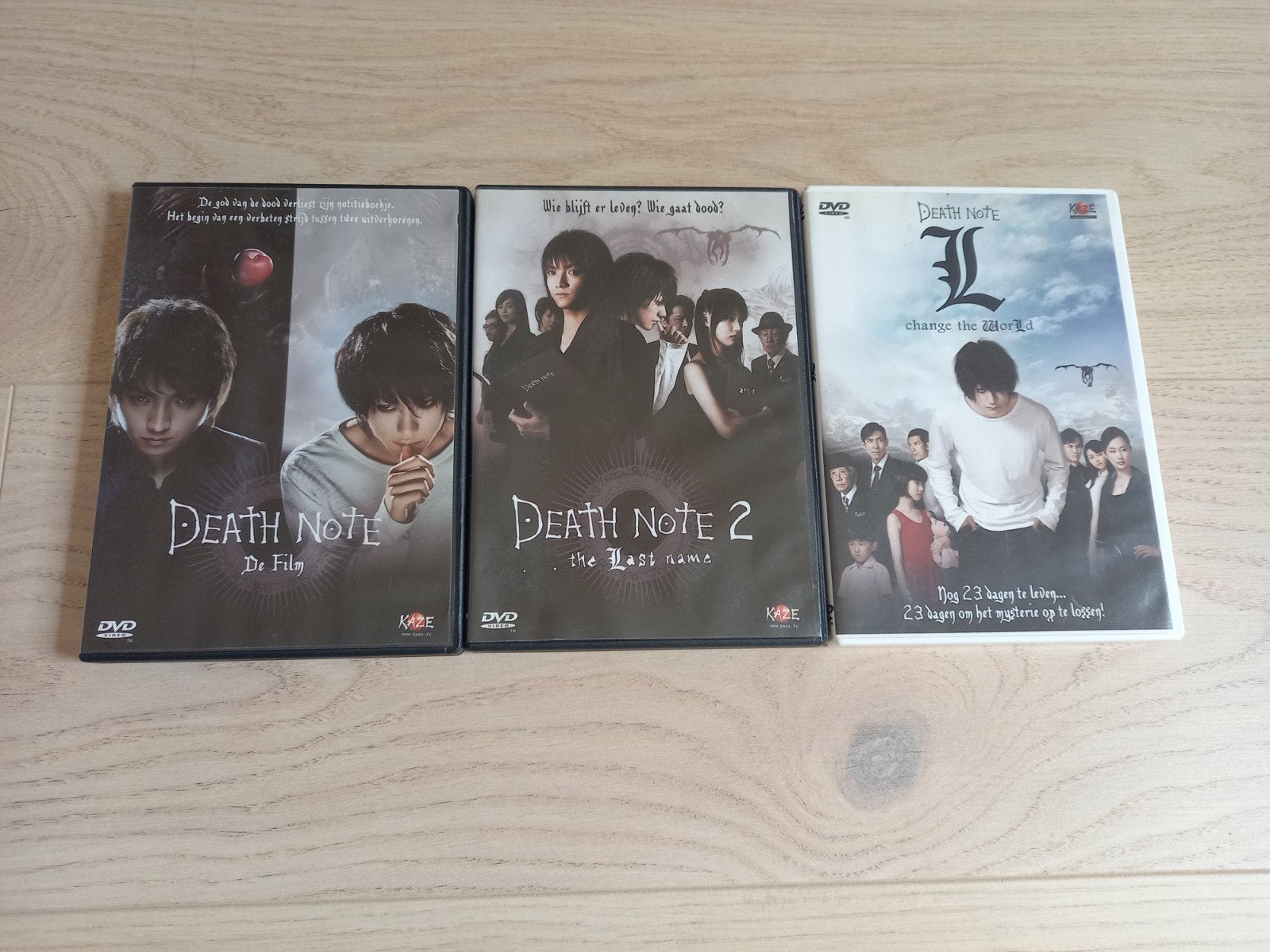 Death Note trilogie origineel, Vanaf 16 jaar, Ophalen of Verzenden, Zo goed als nieuw, Slasher