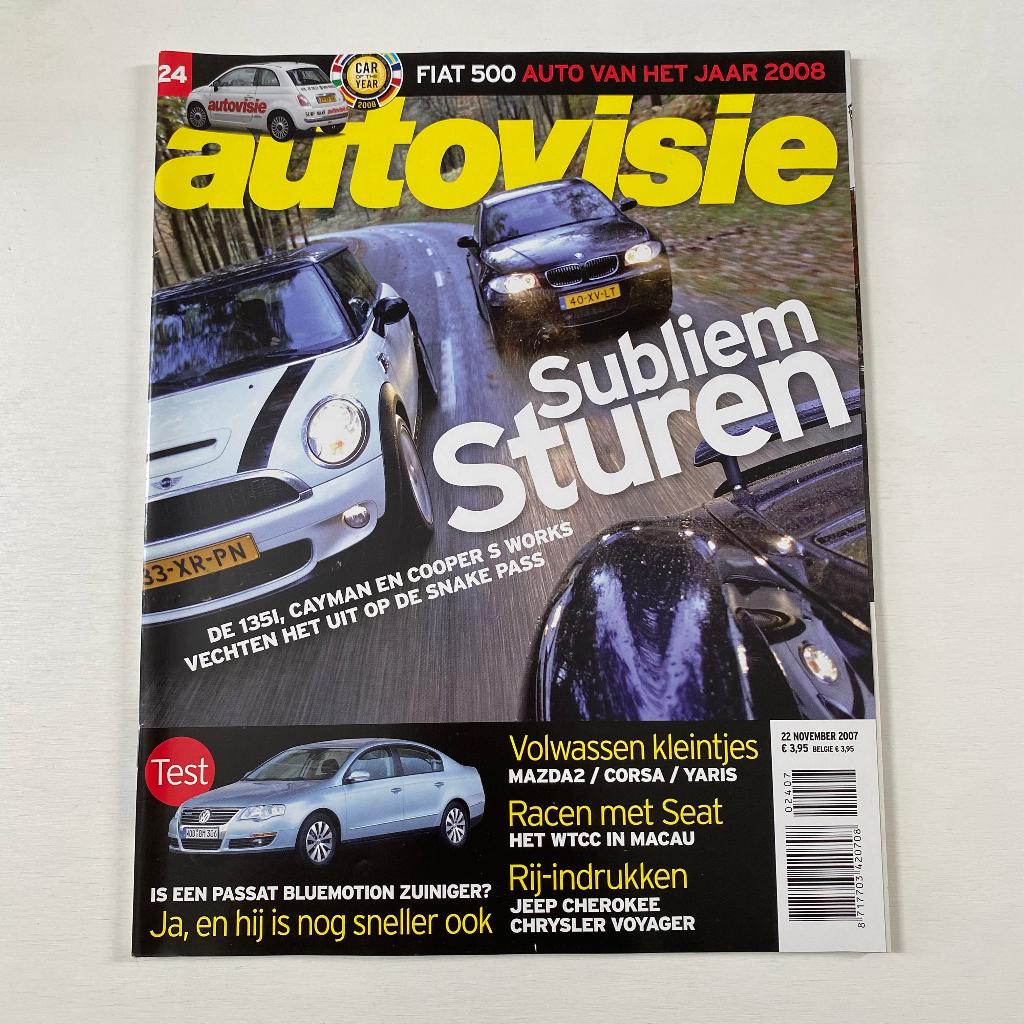 Autovisie Tijdschrift nr. 24 - 22 november 2007, Ophalen of Verzenden, Gelezen, Algemeen