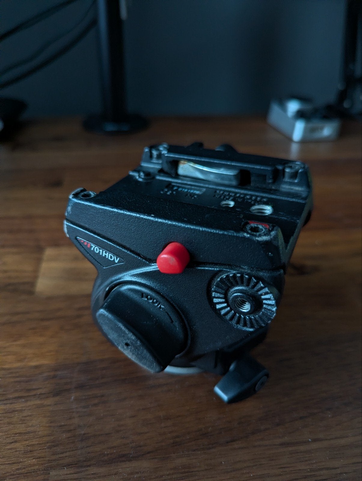 Manfrotto 701HDV Statiefkop met Quick Release Plate, Ophalen of Verzenden, Gebruikt