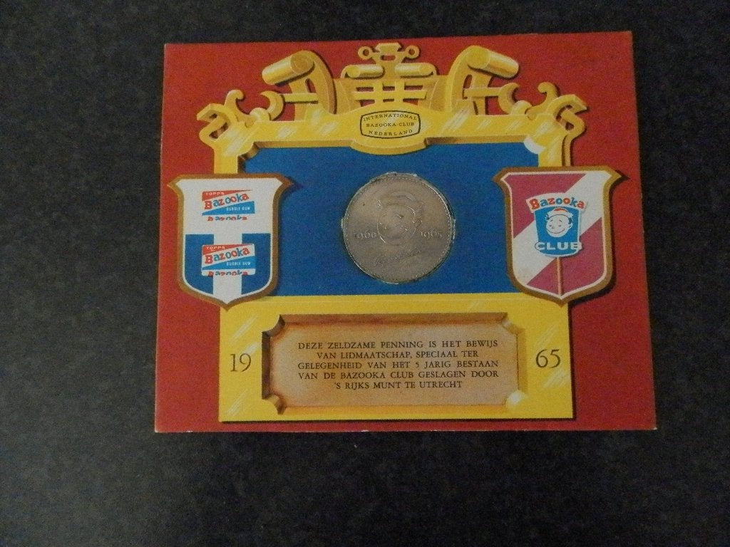 Bazooka Joe 5 Jaar Herdenkingspenning 1965 Rijksmunt, Ophalen of Verzenden, Vóór koninkrijk, Overige waardes, Setje