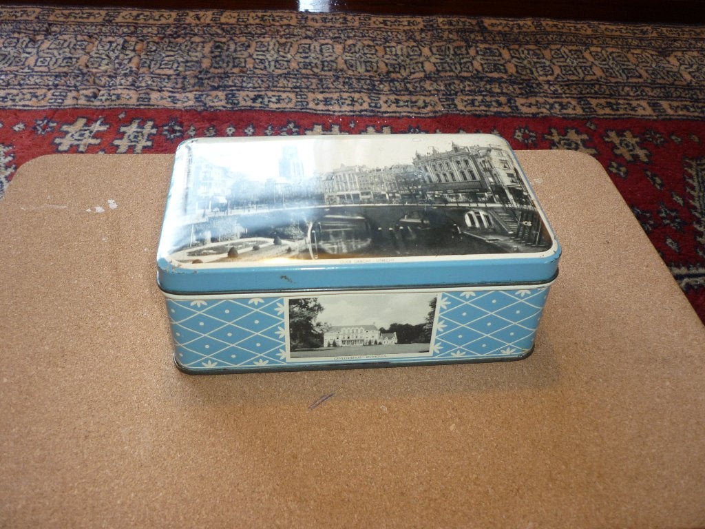 Oude koekjestrommel in zeer mooie staat, Ophalen of Verzenden, Zo goed als nieuw, Koek(jes)