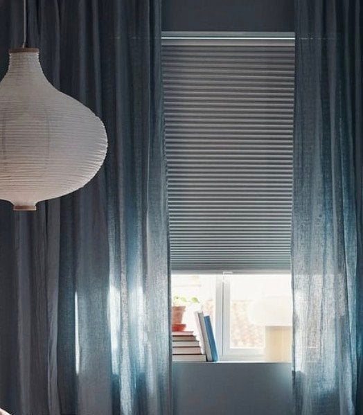 Plisségordijn witte Ikea trippevals, Huis en Inrichting, Stoffering | Gordijnen en Lamellen, Ophalen, Overige merken, Wit, Zo goed als nieuw