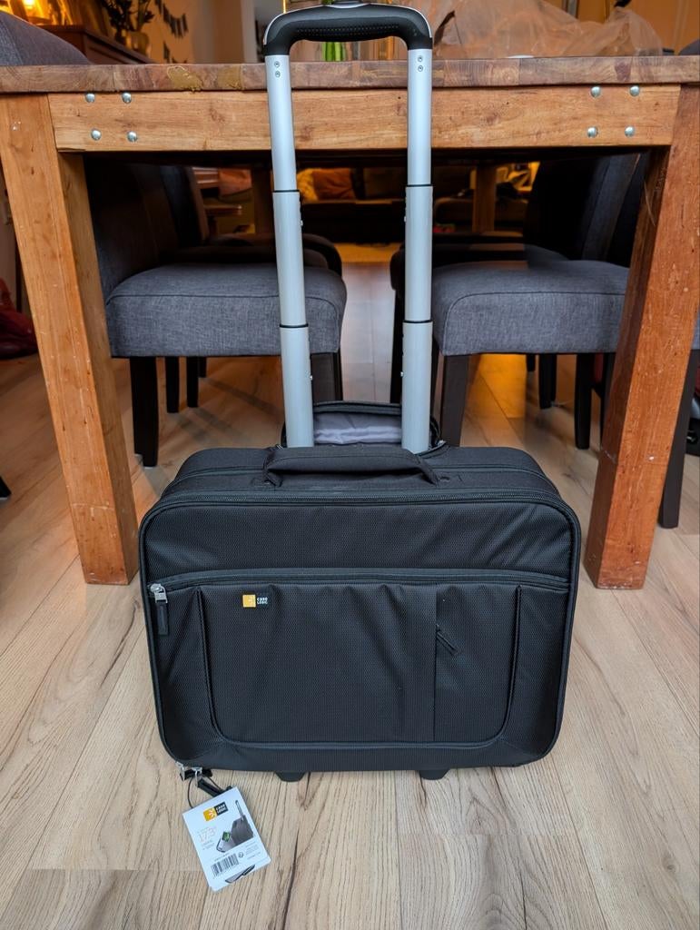 [Nieuwe] Case Logic rolkoffer (laptop+iPad+kleding), Zwart, Minder dan 40 cm, Ophalen of Verzenden, Wieltjes