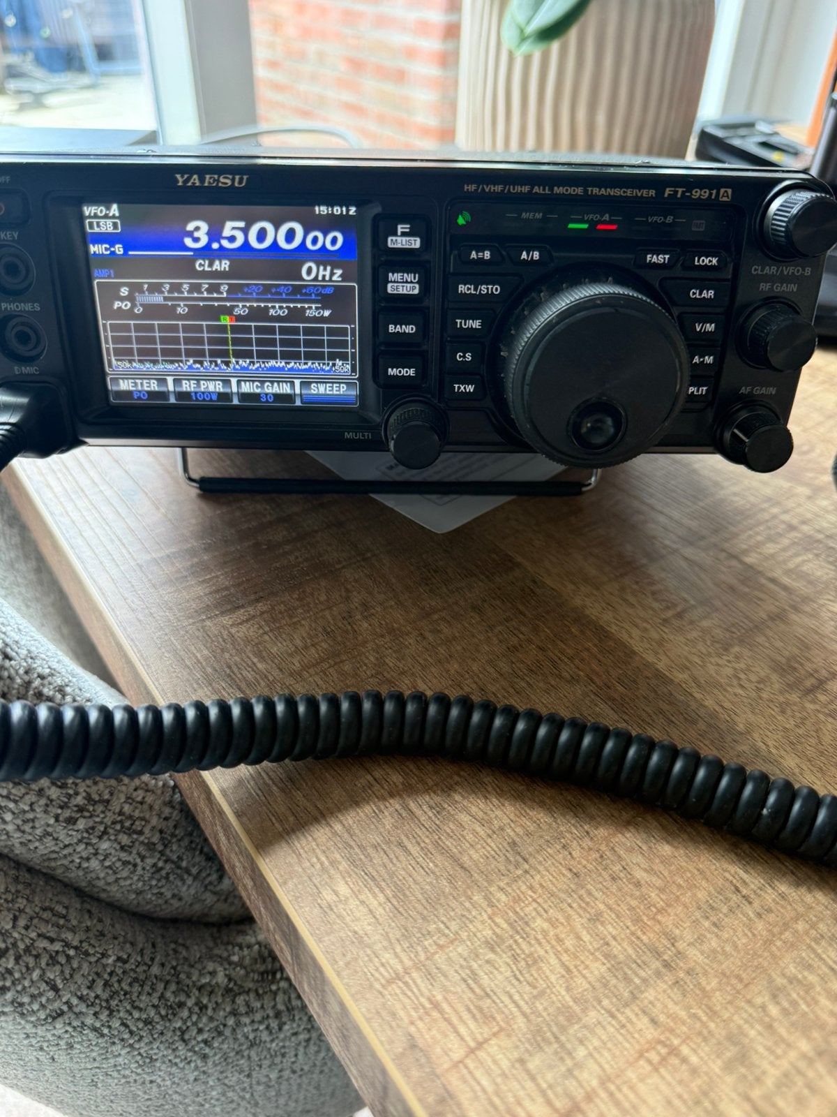 Yaesu FT 991-A Allmode radio, Telecommunicatie, Zenders en Ontvangers, Ophalen, Gebruikt, Zender en Ontvanger