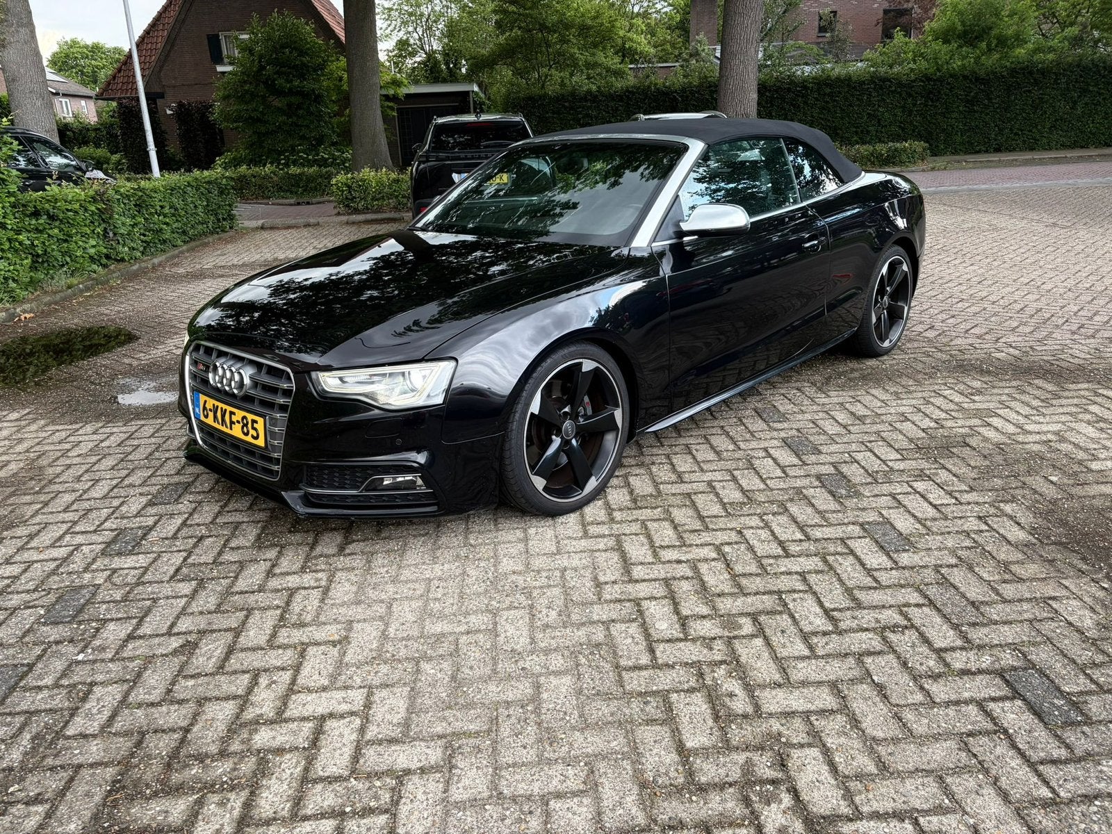 Audi S5 cabrio 2012 lichte schade!!, Cabriolet, Zwart, Audi, Benzine