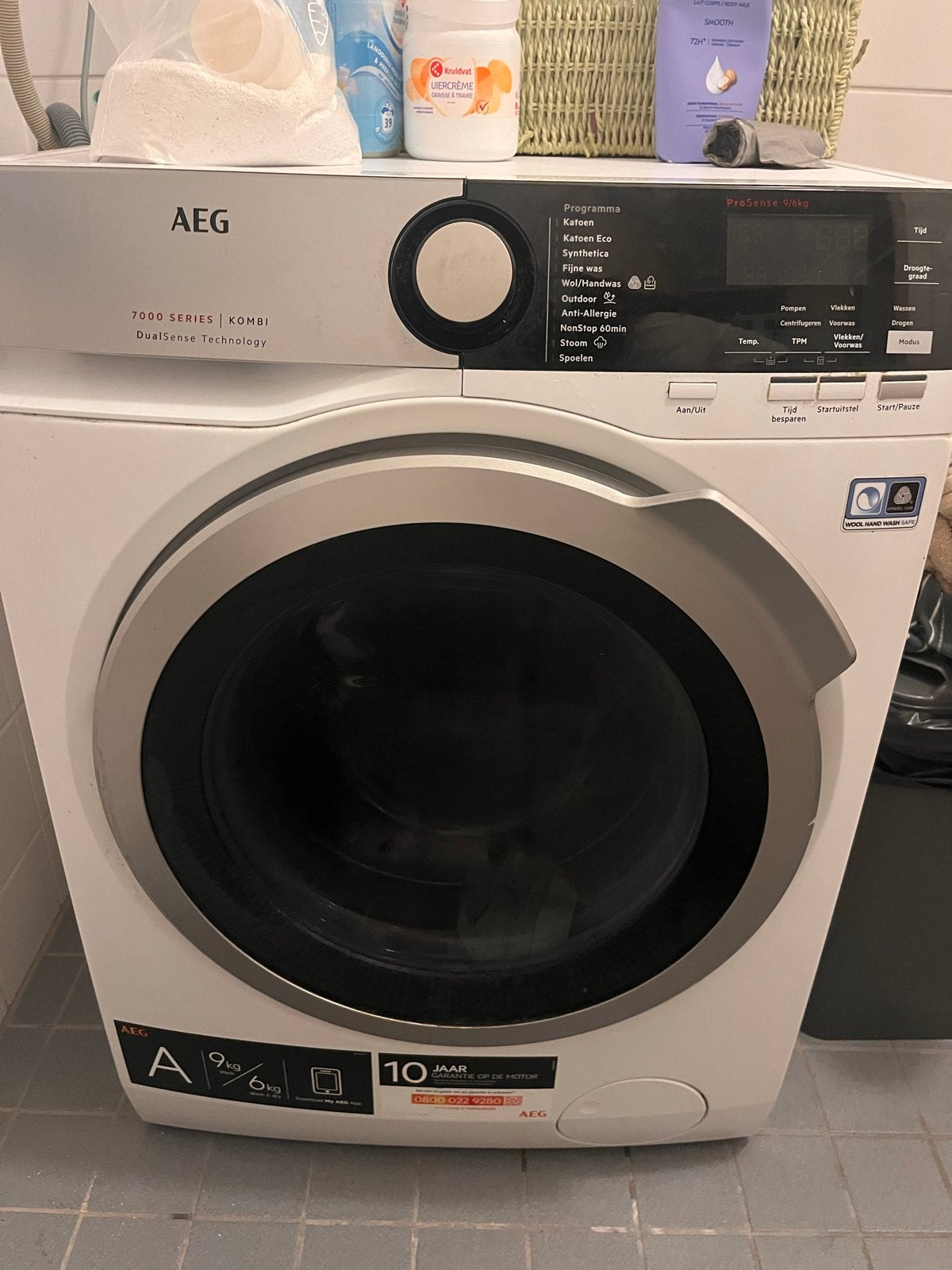 AEG 7000 SERIES KOMBI Wasmachine - 9kg inhoud
