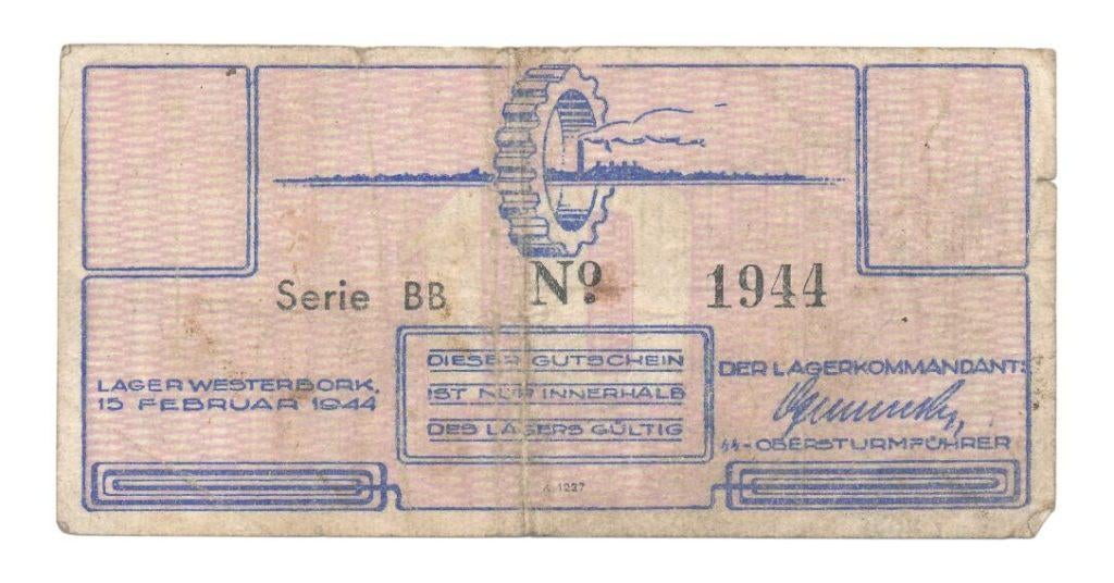 Westerbork kampgeld 10 Cent 1944 zonder watermerk (Fraai-), Postzegels en Munten, Bankbiljetten | Europa | Niet-Eurobiljetten
