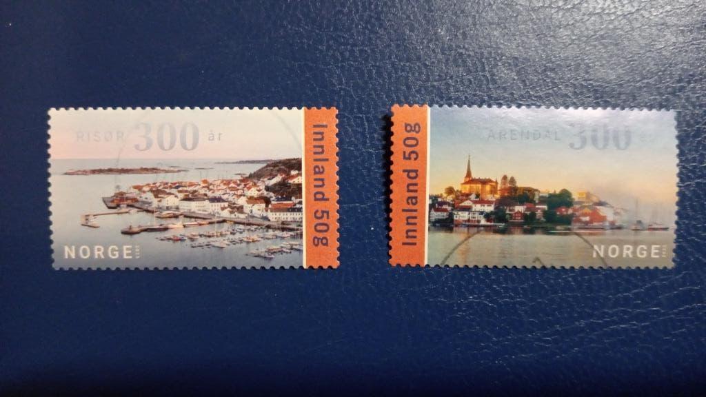 noorwegen 2023 Arendal en Riser, Ophalen of Verzenden, Noorwegen, Gestempeld