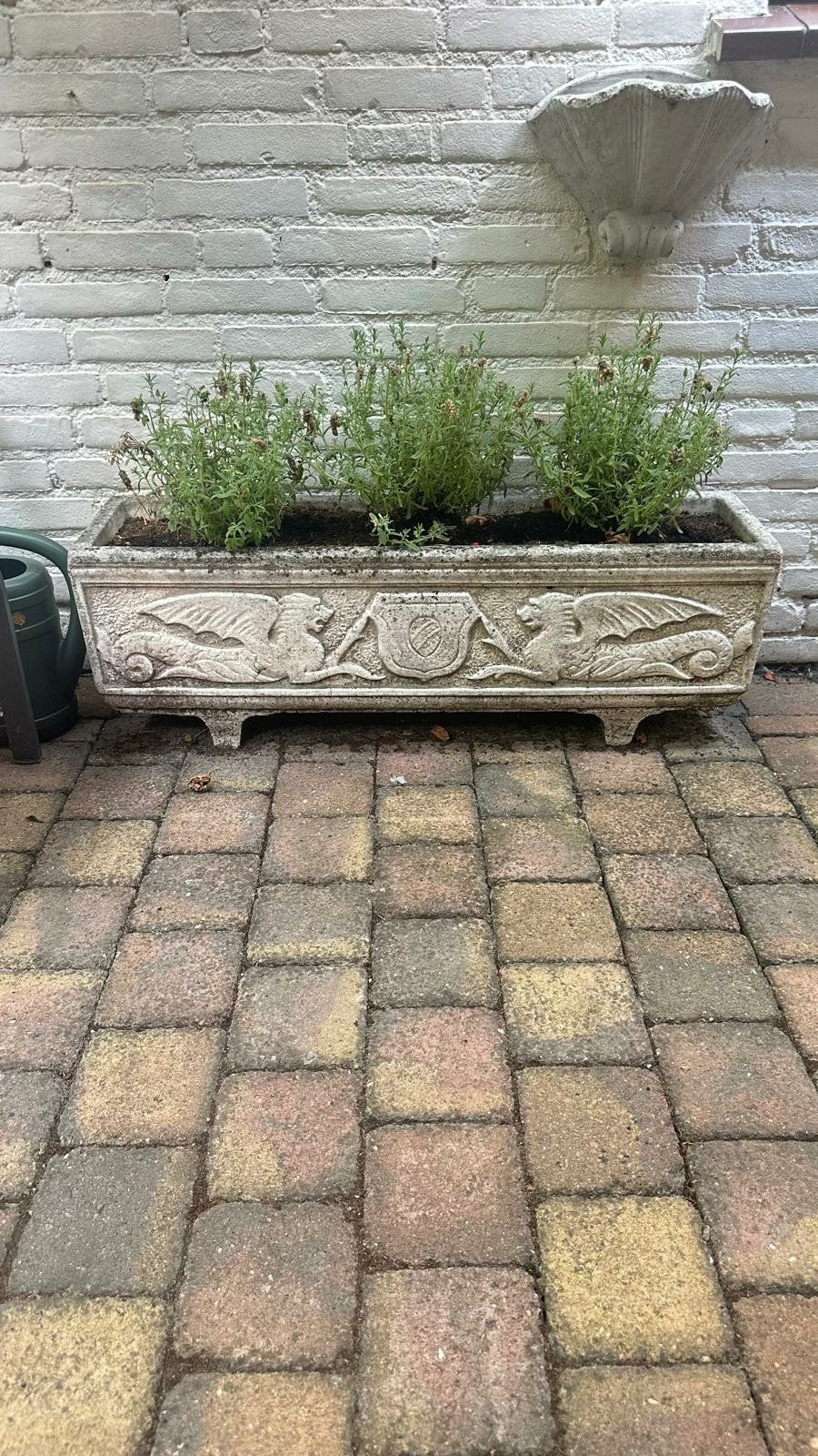 betonnen plantenbak, Ophalen, Rond