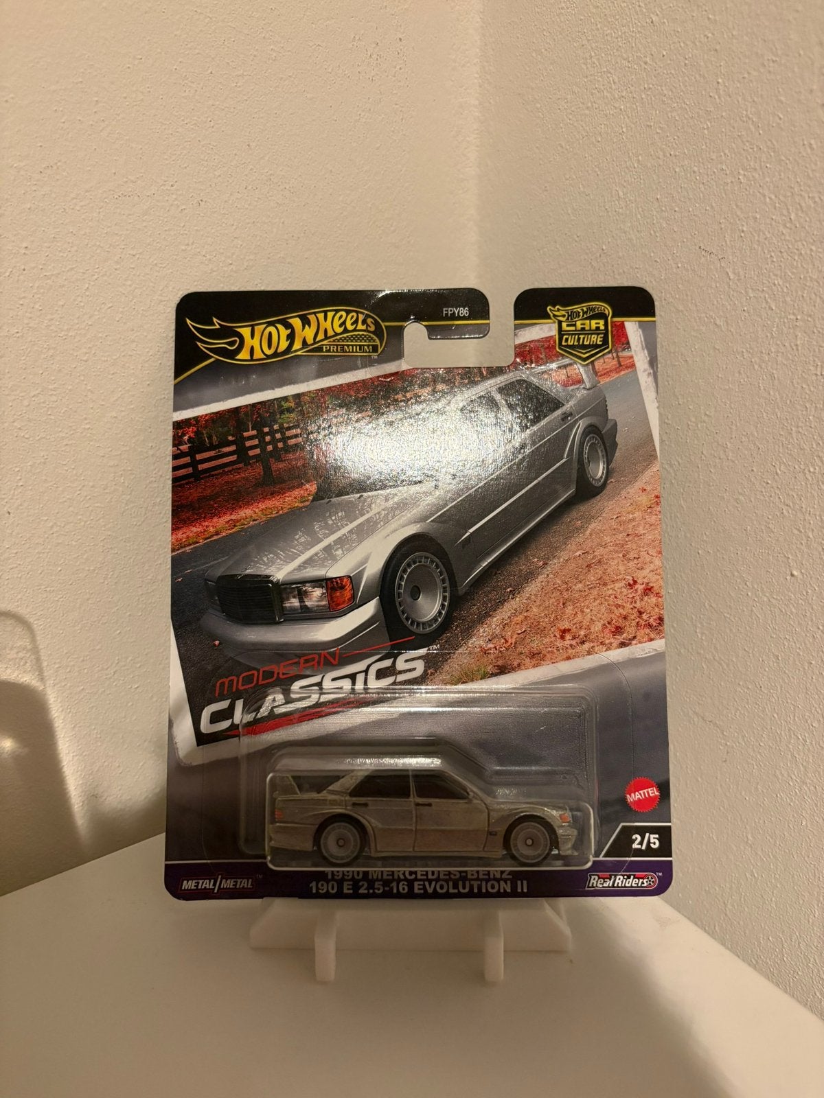 Hot Wheels Premium Mercedes 190e, Ophalen of Verzenden, Zo goed als nieuw, Auto