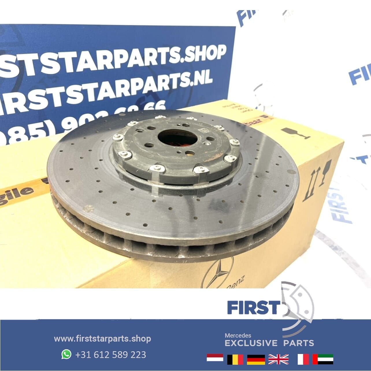 CARBON KERAMISCHE REM SCHIJF A2314211512 CARBON REMSCHIJF KE, Gebruikt, -, Ophalen of Verzenden, -