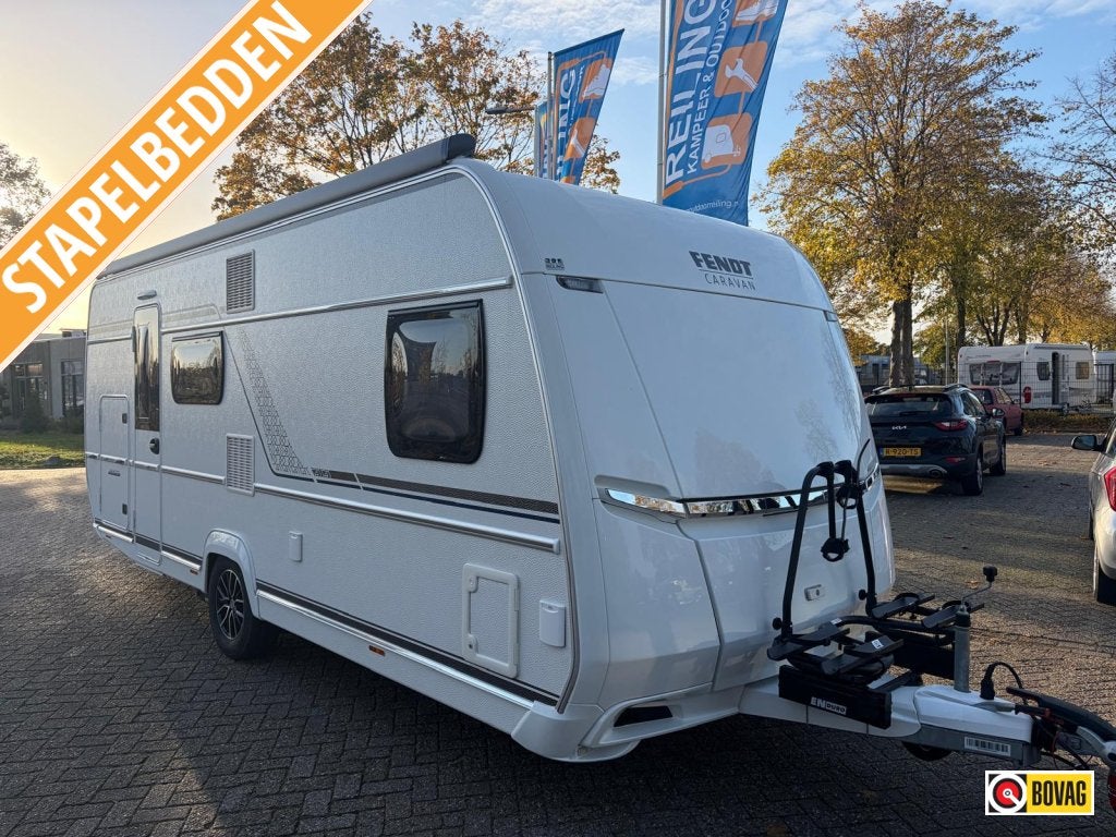 Fendt Bianco Selection 550 SKM Vol nieuwe opties, Caravans en Kamperen, Dwars-stapelbed, Bedrijf, Treinzit, Fietsenrek
