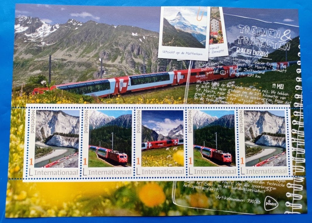 Treinen & Trajecten 24. Glacier Express - 2022, Verzenden, Na 1940, Postfris