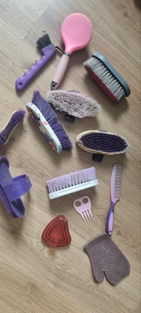 Borstel set, Dieren en Toebehoren, Paarden en Pony's | Verzorgingsproducten, Ophalen of Verzenden