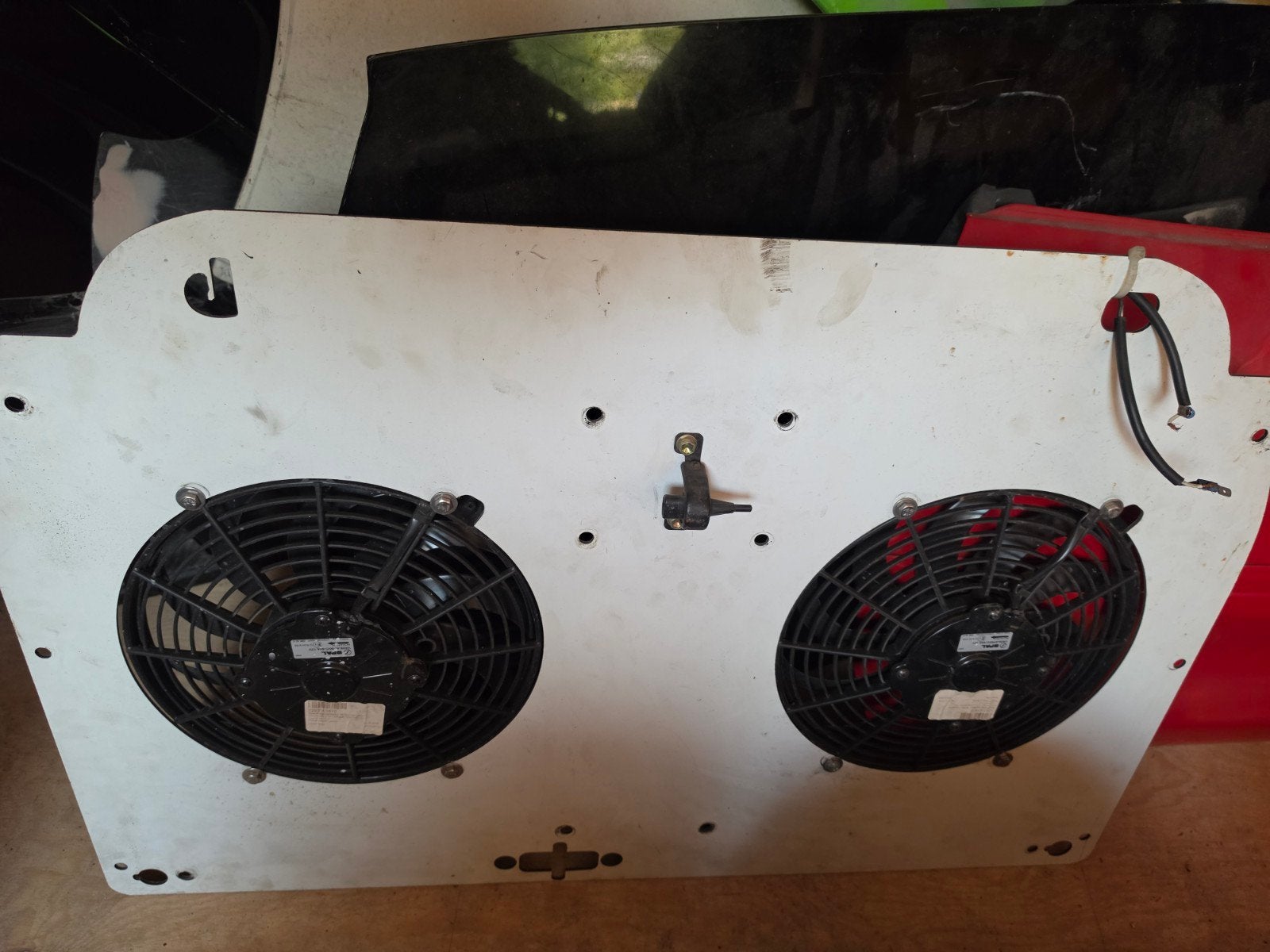 Motorkap ventilatorplaat met spal fans mr2 sw20, Auto-onderdelen, Ophalen, Gebruikt, Toyota