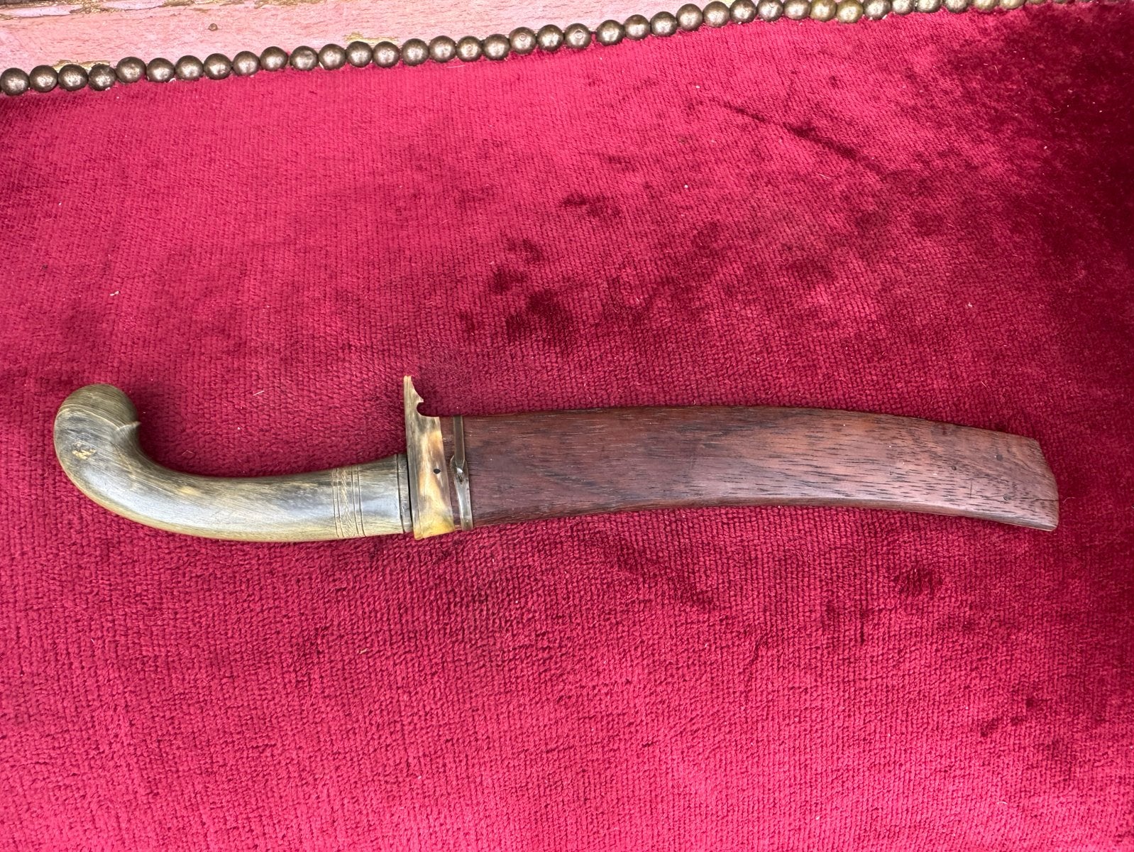 Aparte Javaanse Golok met Hoornen Handgreep, ca. 1930, Verzamelen, Militaria | Algemeen, Ophalen of Verzenden, Landmacht, Azië