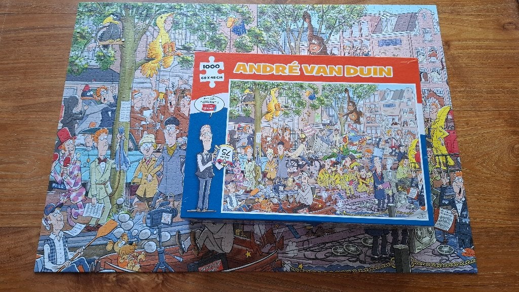Andre van Duin puzzel, 1000 stukjes, Ophalen, 500 t/m 1500 stukjes, Zo goed als nieuw