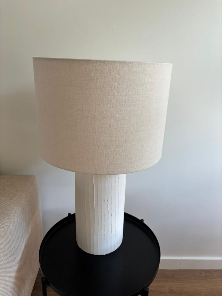 Zara Home Tafellamp - Handgemaakte Look - 65cm Hoog, Huis en Inrichting, Ophalen, Zo goed als nieuw, Stof, Minder dan 50 cm