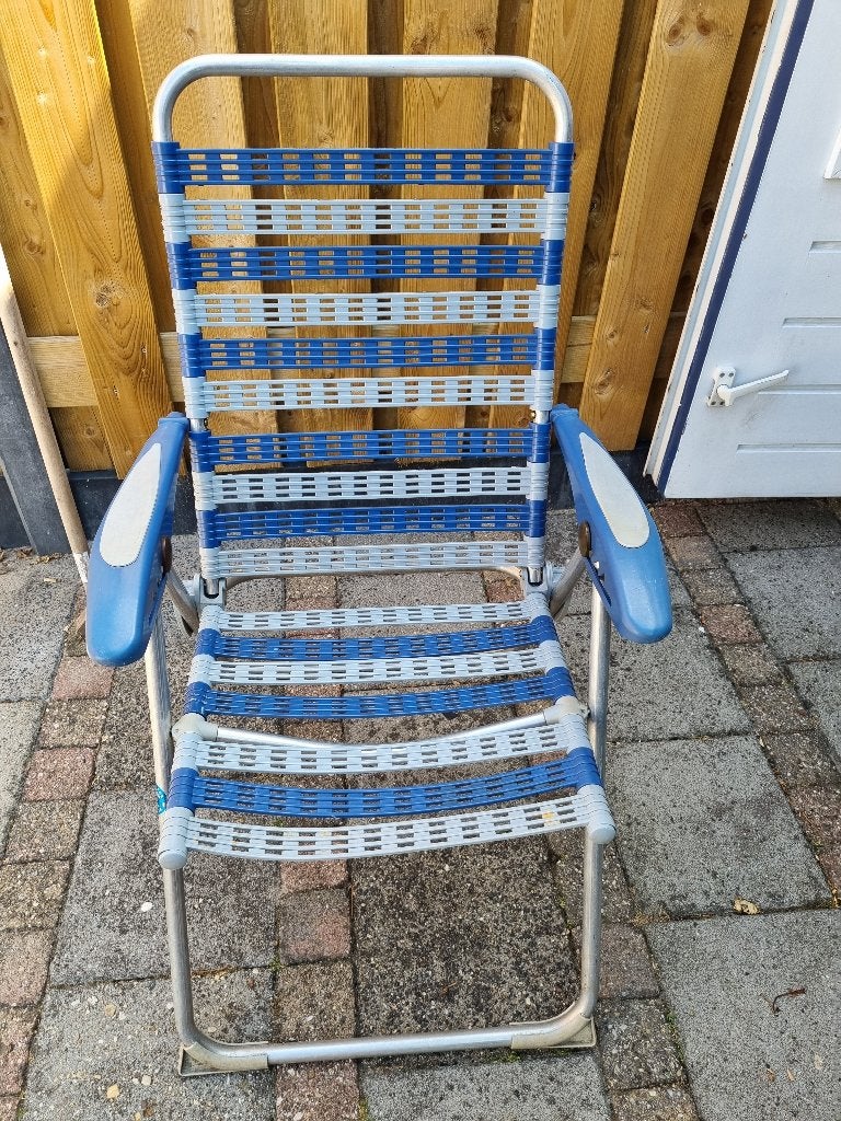 Lallemand bandenstoel, Caravans en Kamperen, Kampeermeubelen, Gebruikt, Campingstoel, Ophalen