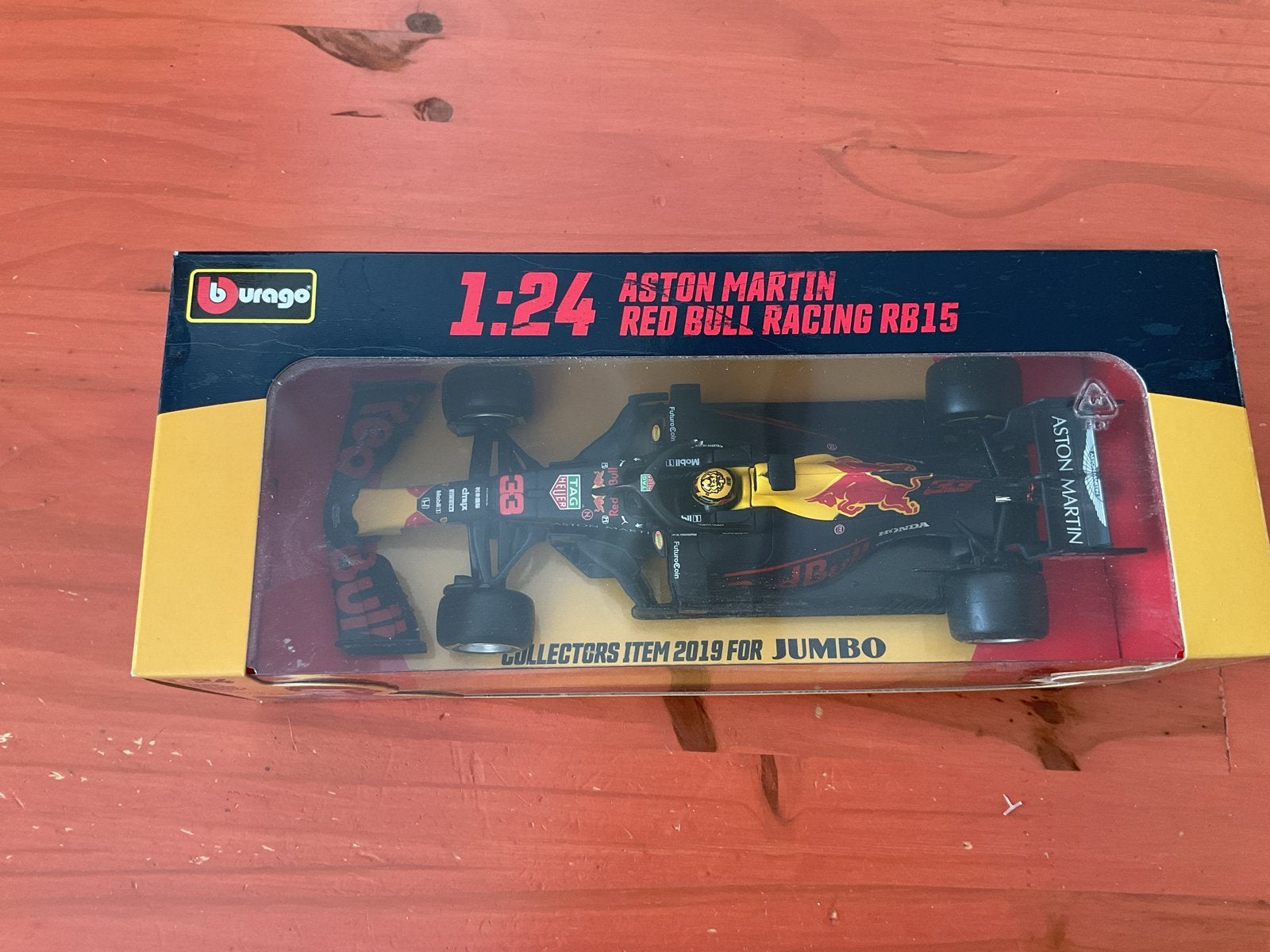 Bburago 1:24 Aston Martin Red Bull Racing RB15 Max Verstappe, Hobby en Vrije tijd, Ophalen of Verzenden, Nieuw, Auto, Overige merken