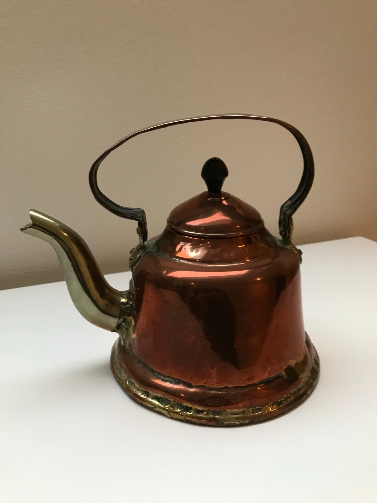 Antieke koperen fluitketel, Ophalen of Verzenden, Koper