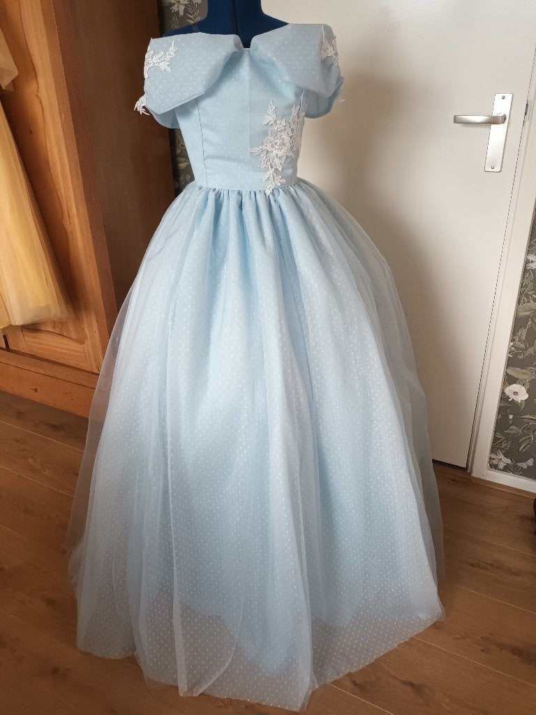 prinsessenjurk nieuw maat 146/152 tulle satijn, Ophalen of Verzenden, Nieuw, 146 t/m 152, Meisje