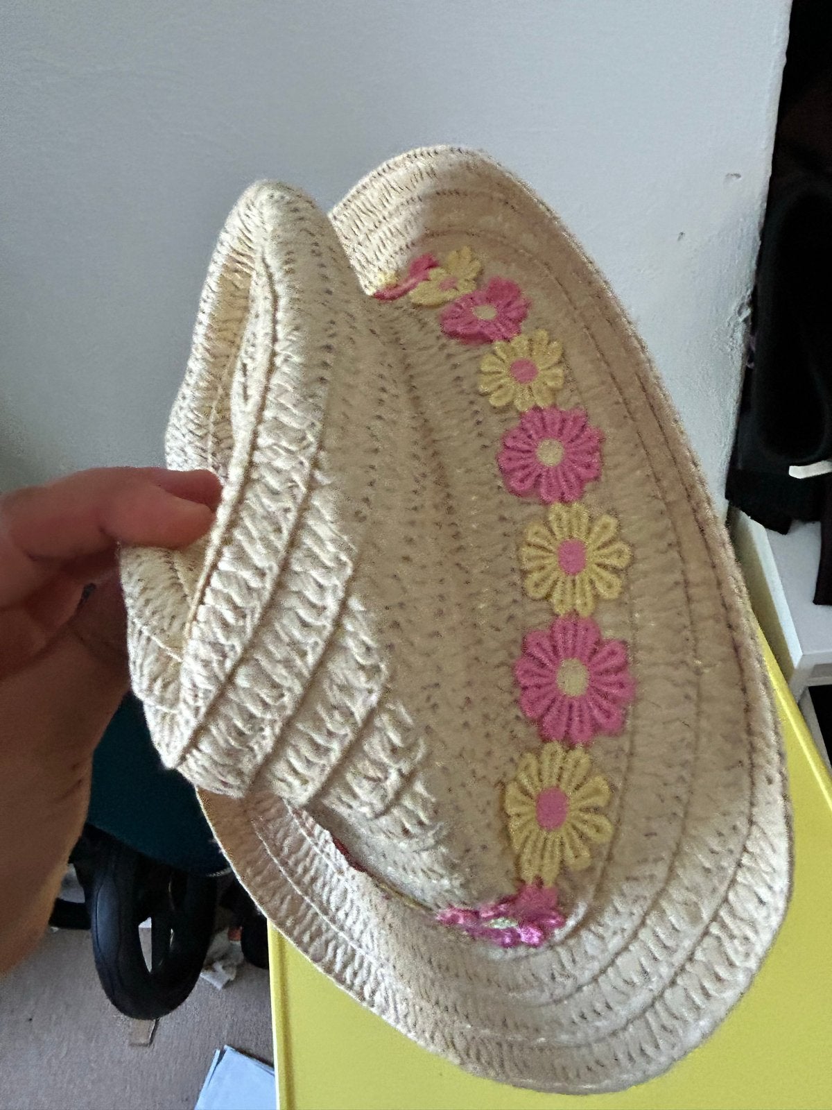 Zeeman Strohoedje met bloemetjes voor meisjes (2-4 jaar), Kinderen en Baby's, Babykleding | Petten en Hoeden, Ophalen of Verzenden