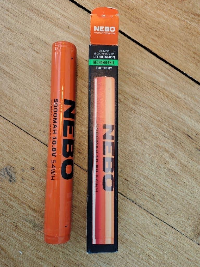 Nebo 5000 mah 3x26650 10,8v 54wh zaklamp accu nieuw, Nieuw, Nebo, Ophalen of Verzenden, Nebo
