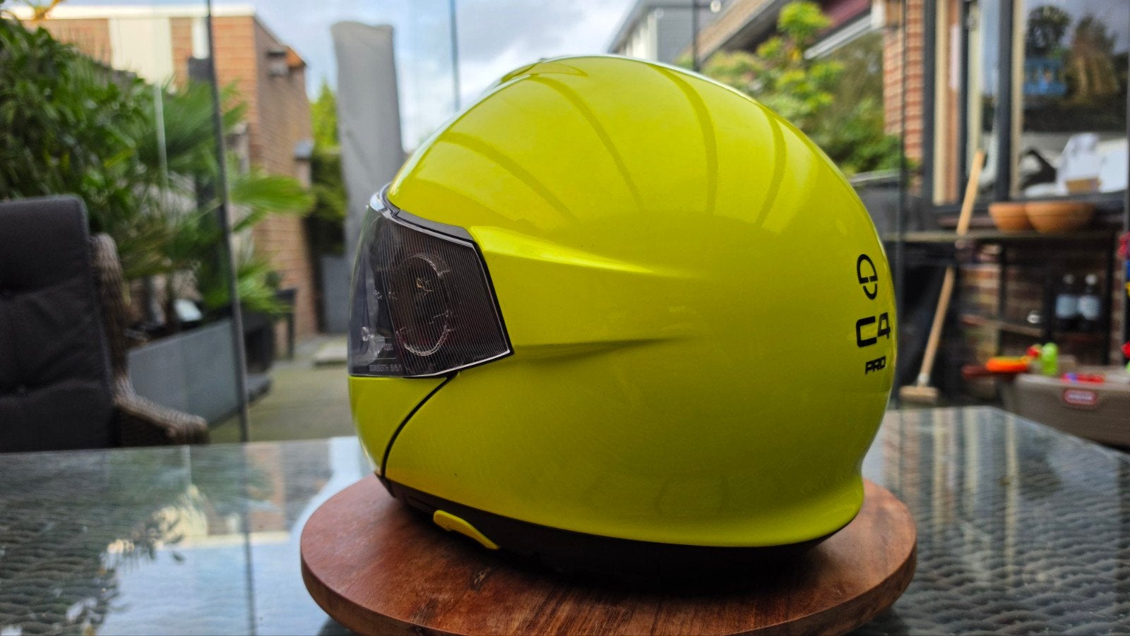 Schuberth C4 Pro met communicatieset (nagenoeg nieuw), Ophalen, Tweedehands, Overige typen, Schuberth